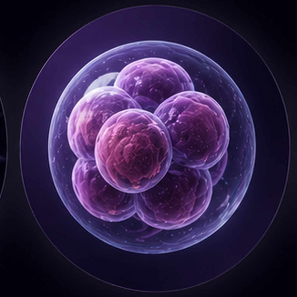 Early embryo development — cleavage-stage embryo travelling to the uterus