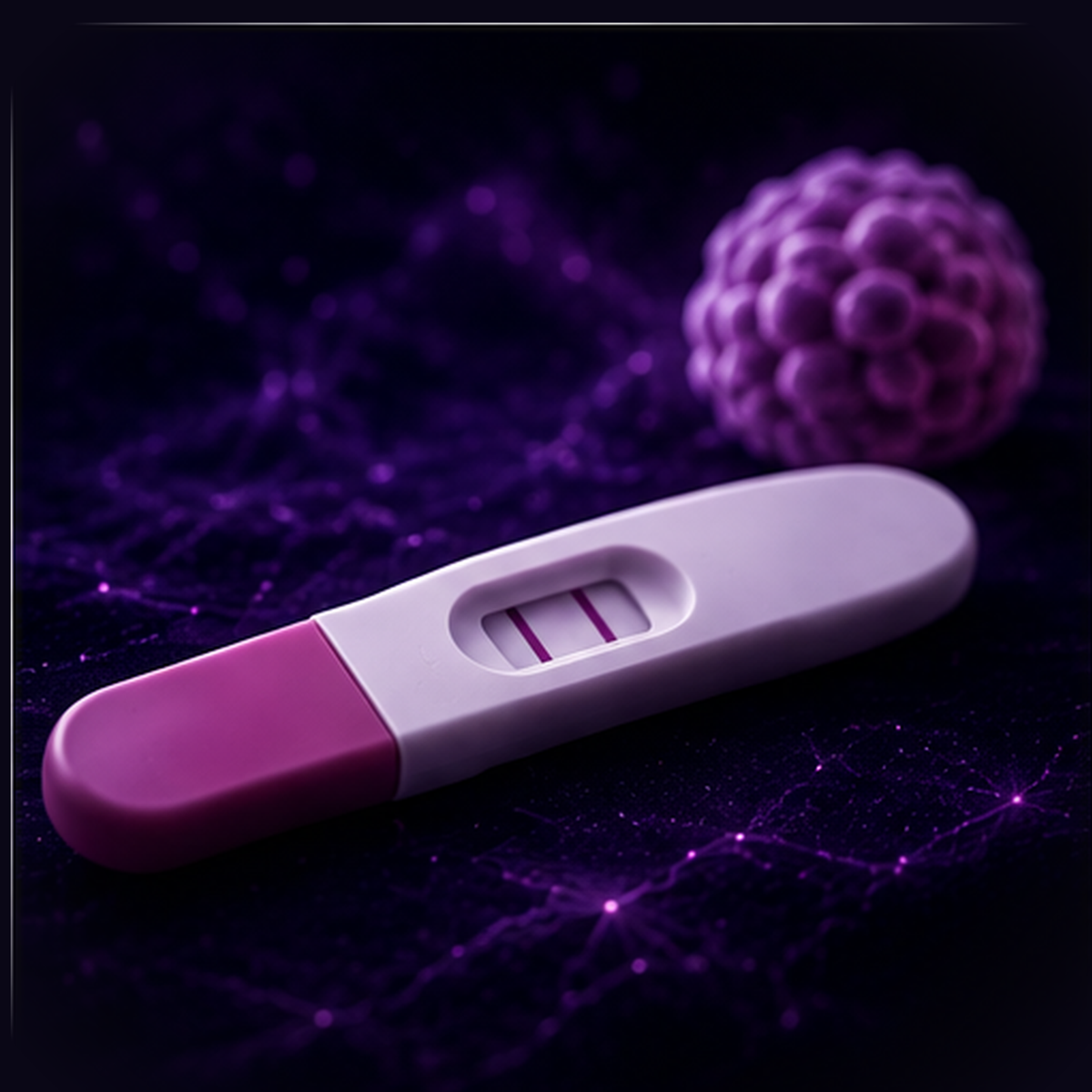 Pregnancy confirmation — positive pregnancy test