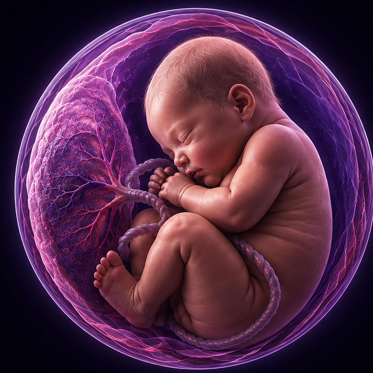 Third trimester — baby preparing for birth